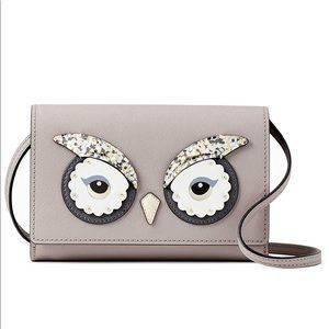 Kate Spade Star Bright Owl Summer Bag Clutch NEW